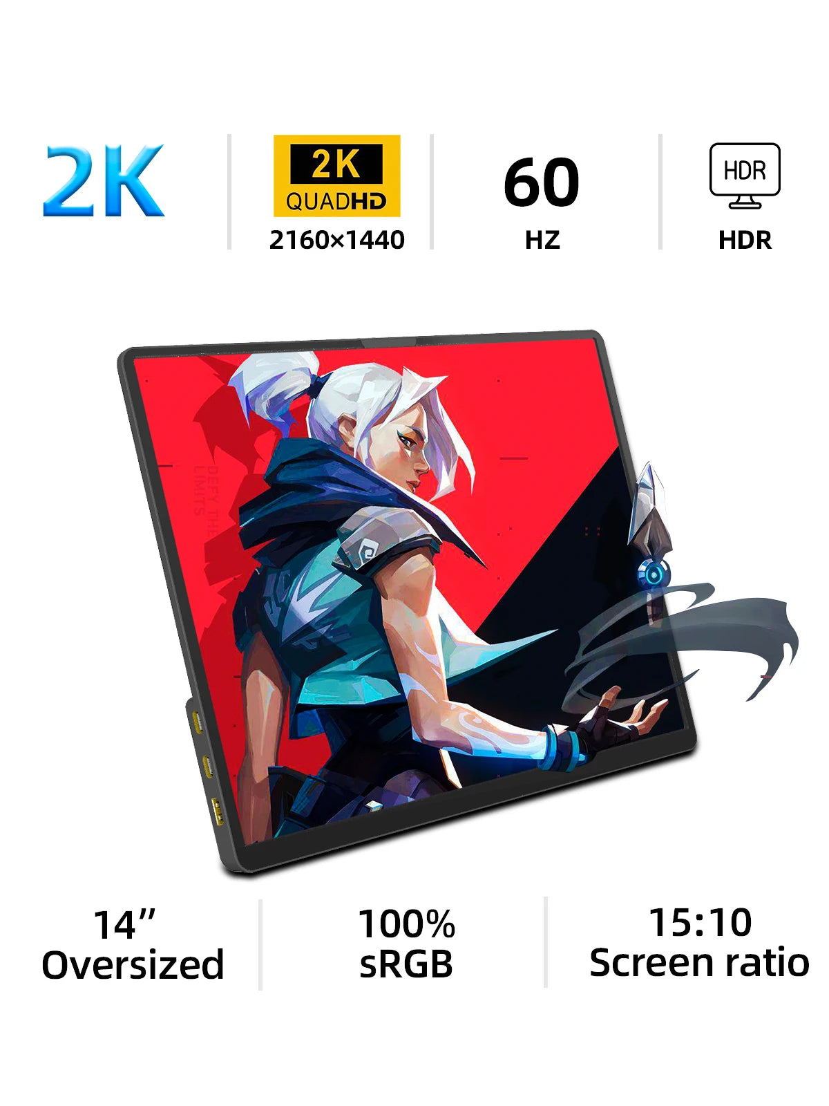 ZSUS 14-inch 2K Portable Monitor