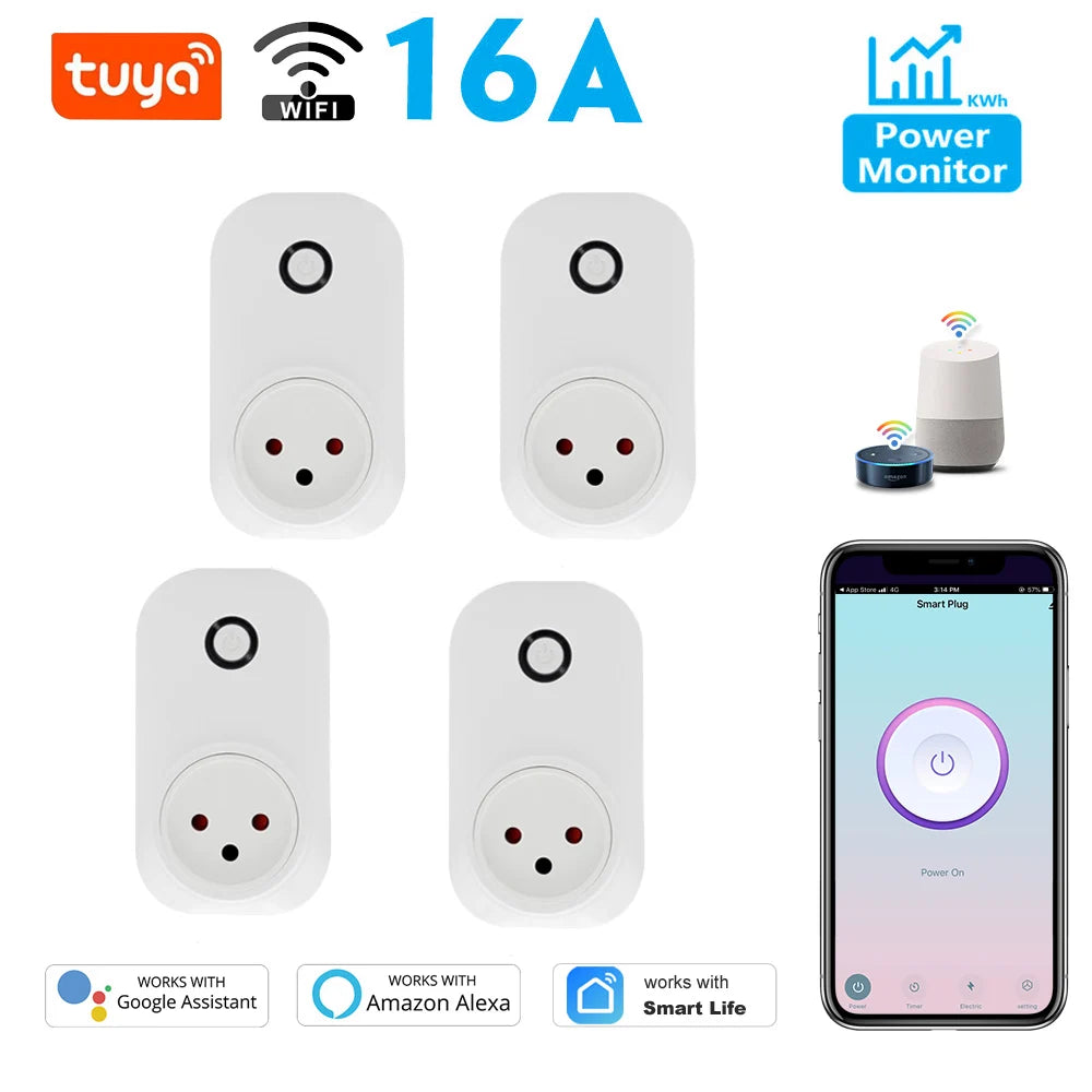 Tuya Smart Socket IsraeL Plug 16A