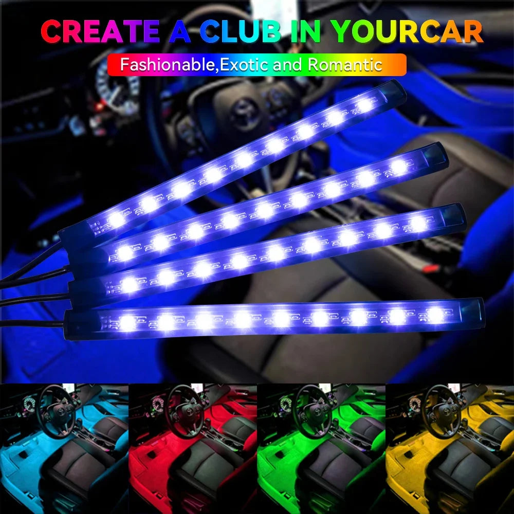 Neon 36 48 72 LED Car