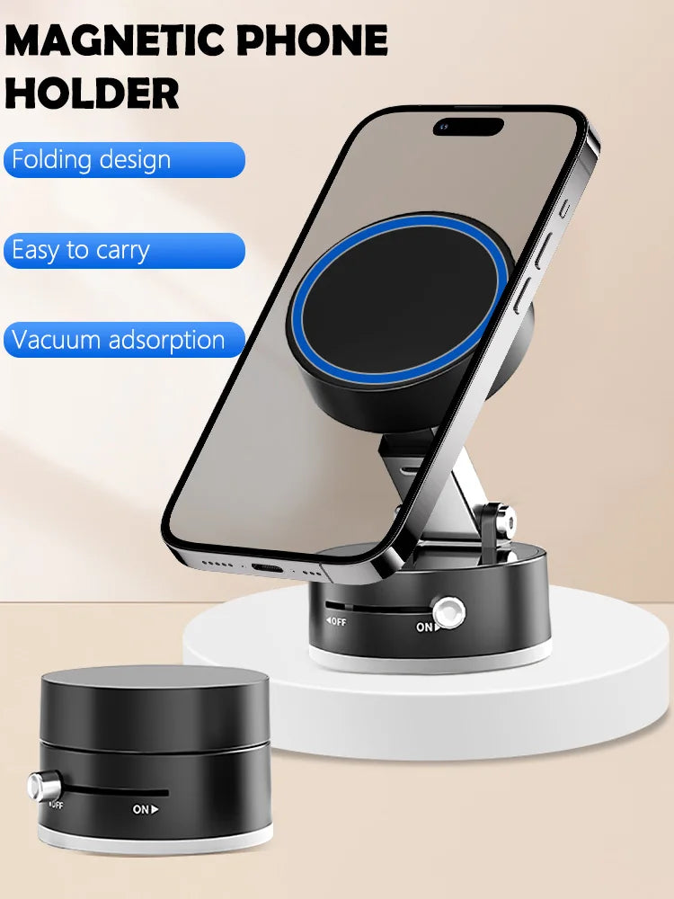 Mini Vacuum Magnetic Suction Cup Holder