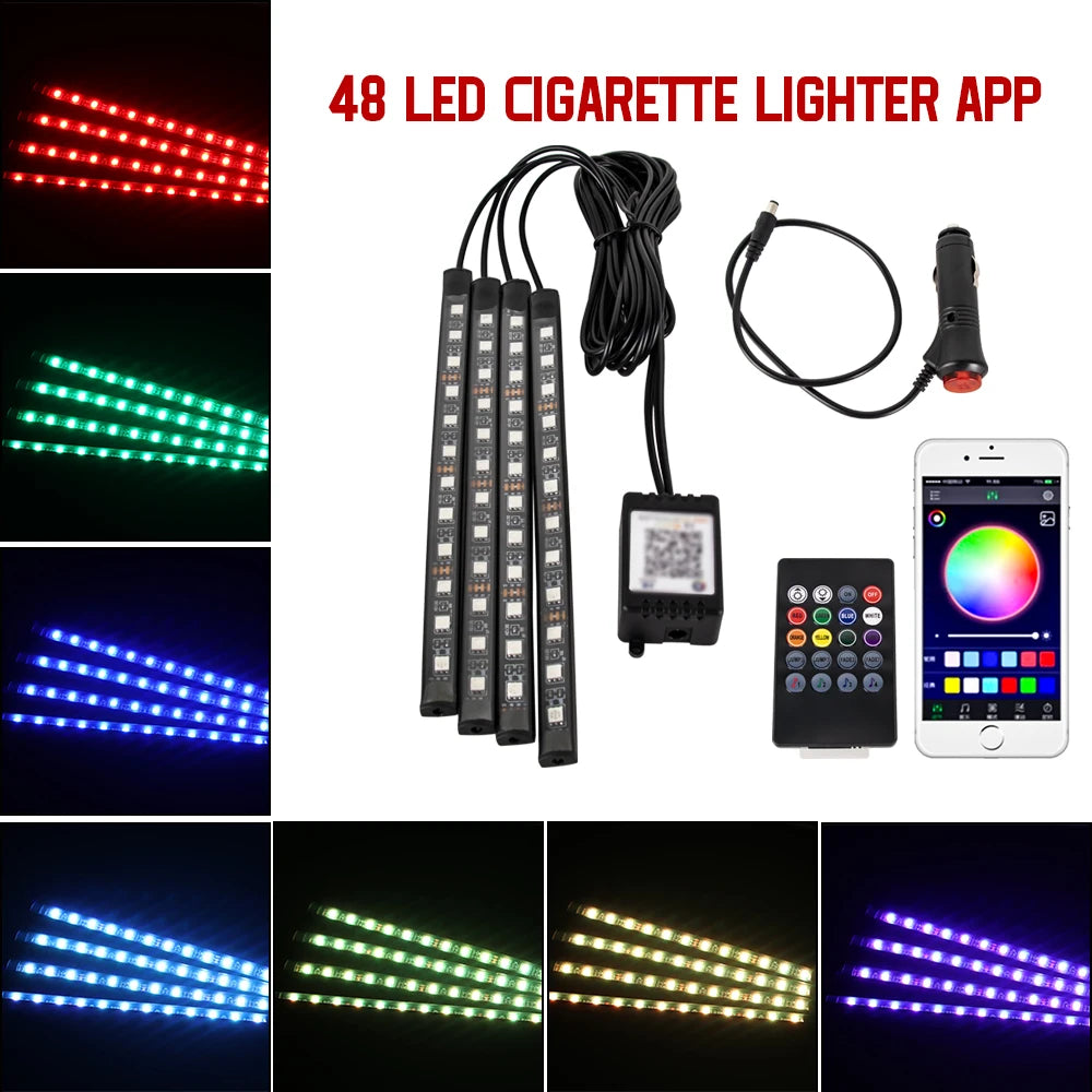 Neon 36 48 72 LED Car