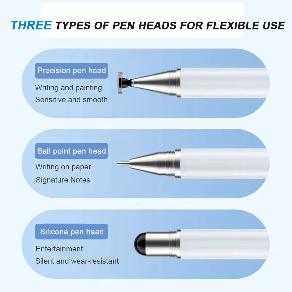 3 in 1 Stylus Pen For iOS Android