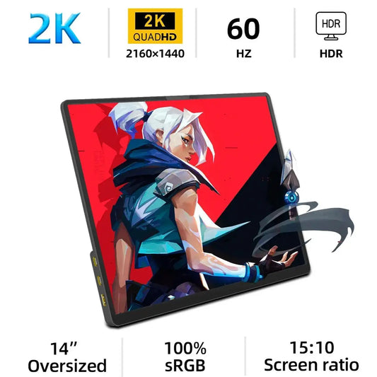 ZSUS 14-inch 2K Portable Monitor