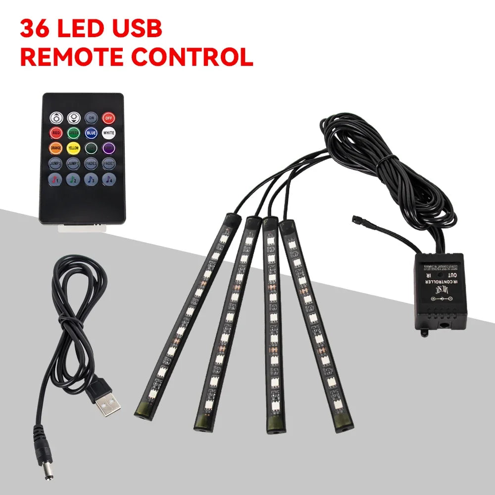 Neon 36 48 72 LED Car