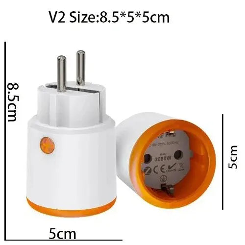 Tuya Smart Zigbee Plug Socket 3680W 16A