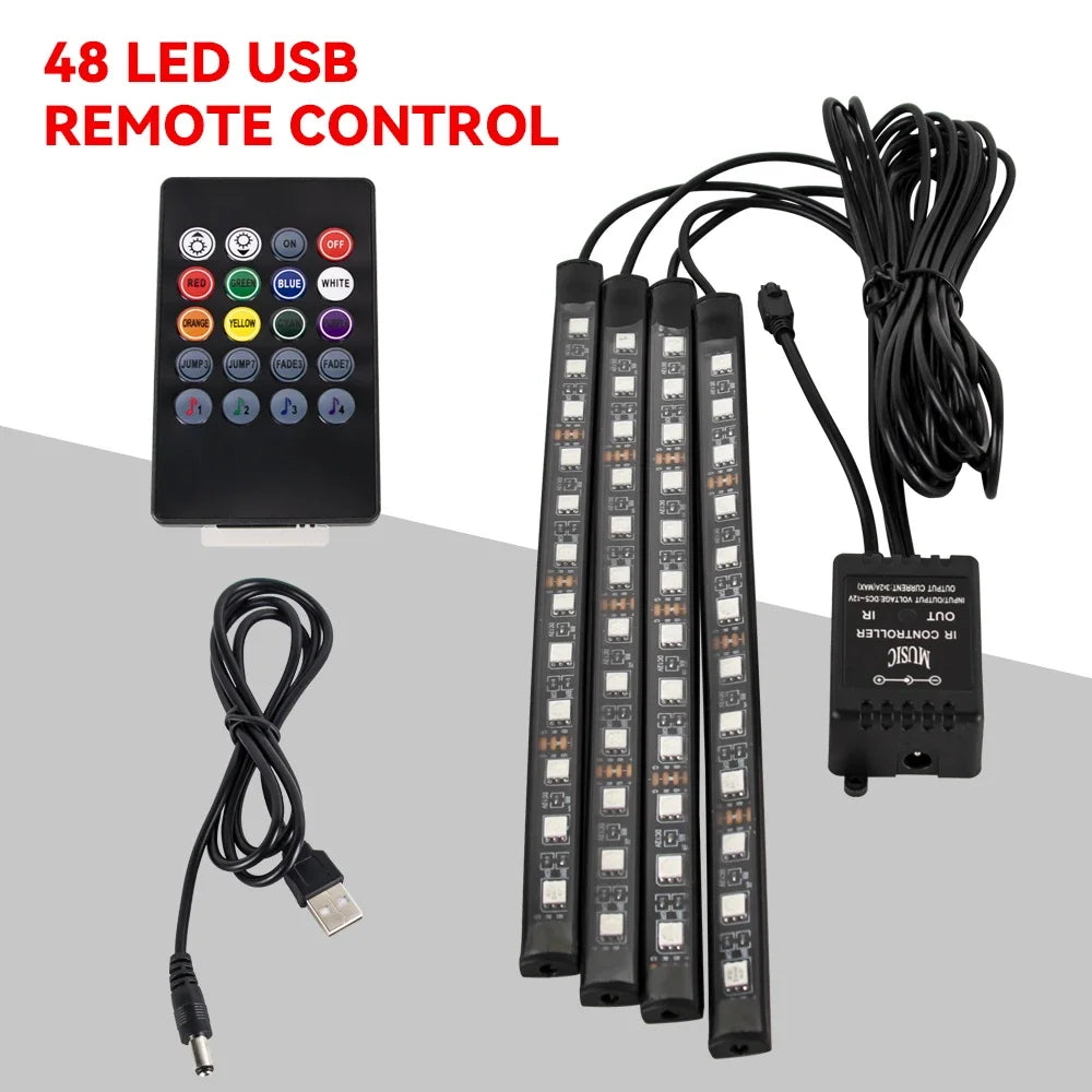 Neon 36 48 72 LED Car