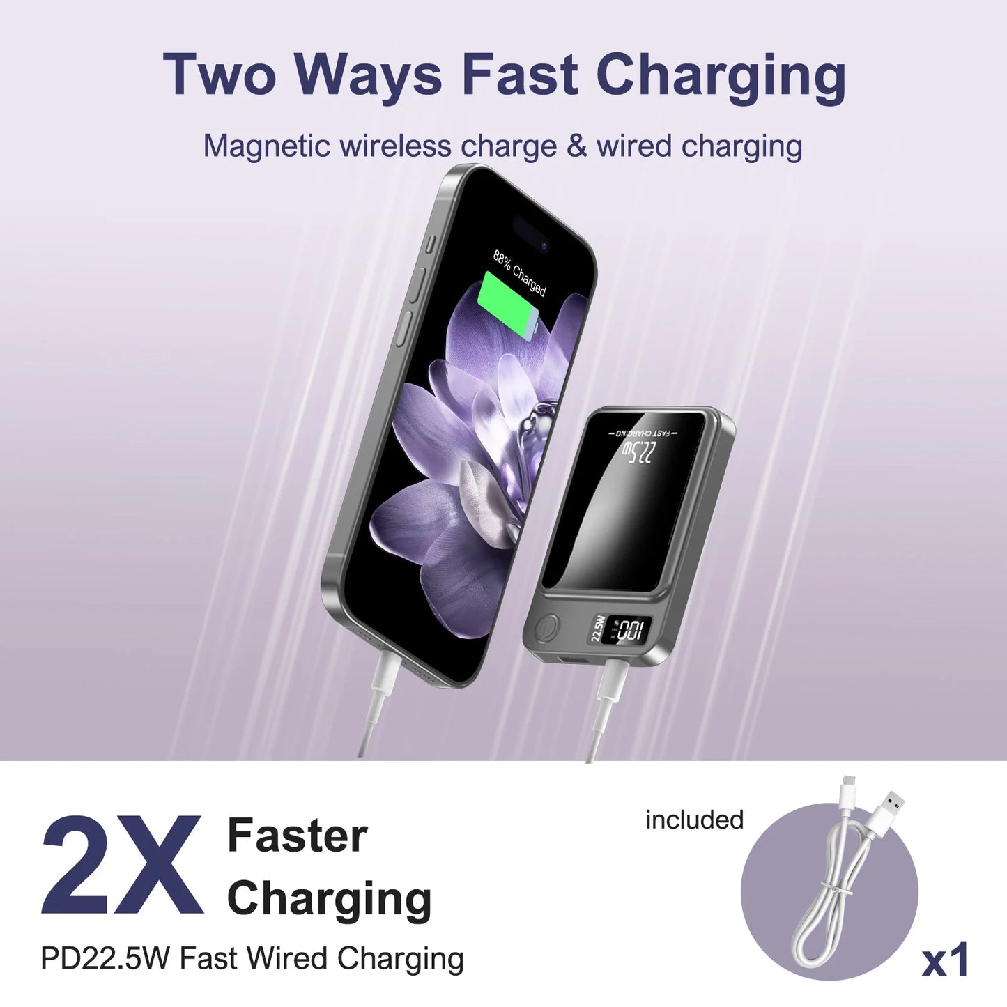 5000mAh Magnetic Power Bank