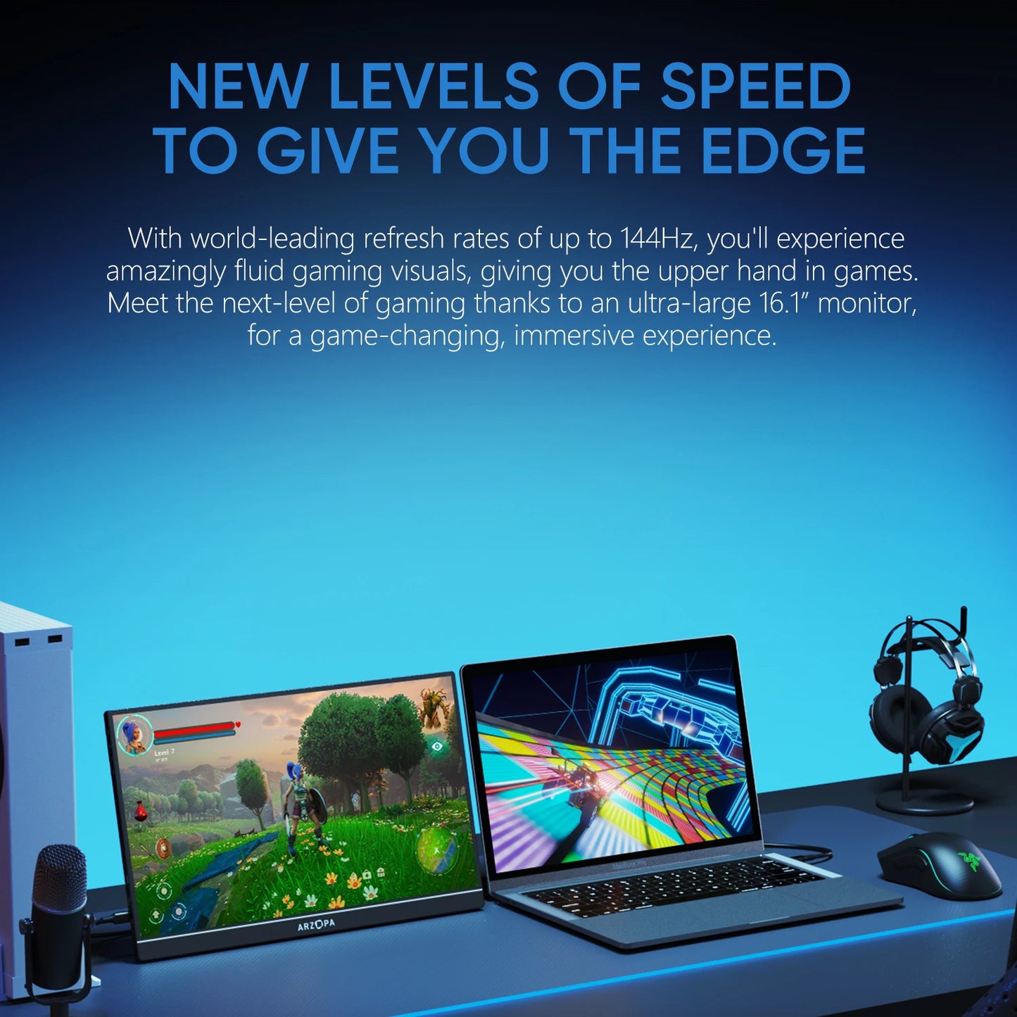 ARZOPA 16.1 inches Portable Gaming Monitor