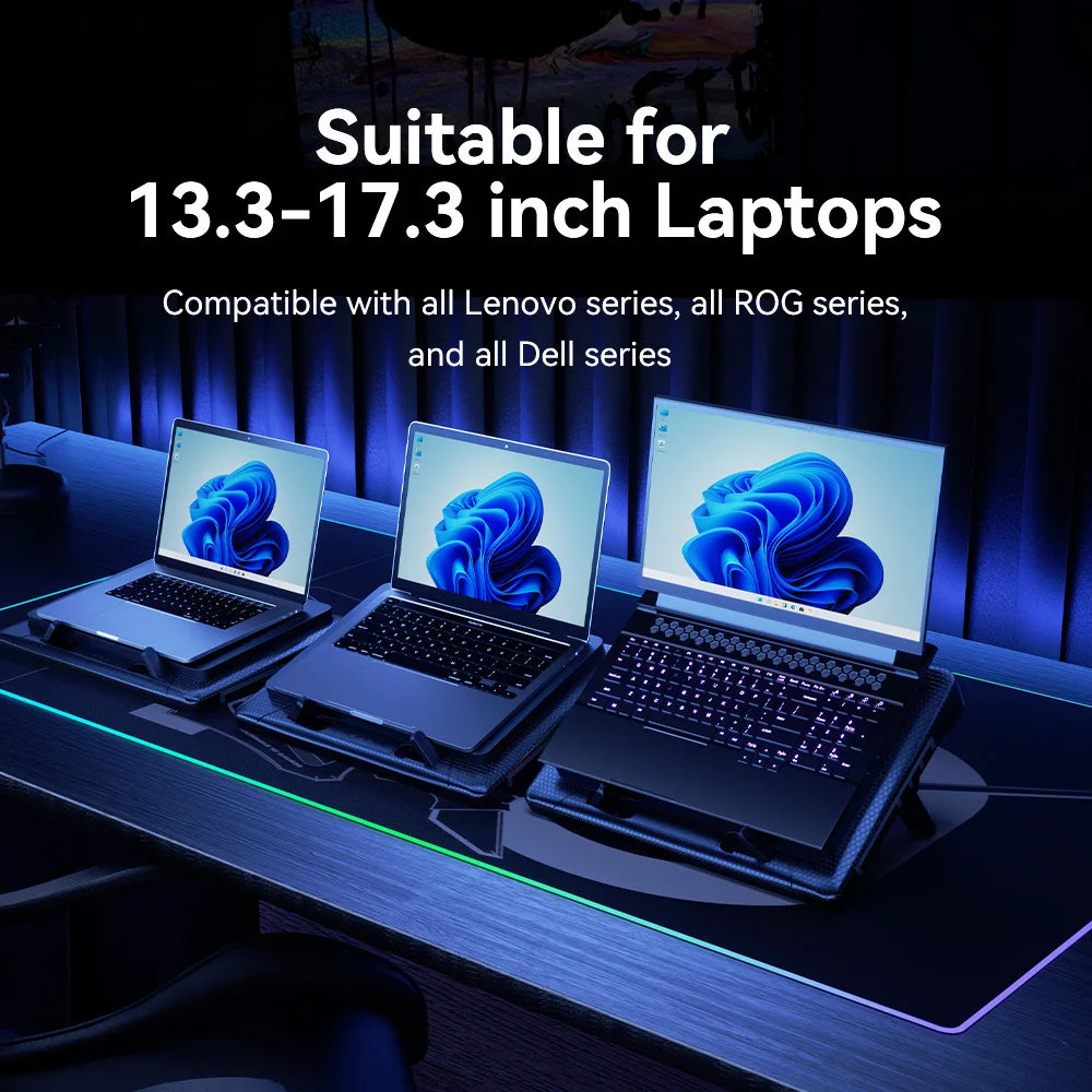 Laptop Cooler USB Charging with RGB Light