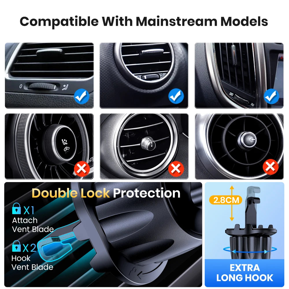 TOPK for Magsafe Car Mount,Magnetic Phone Holder