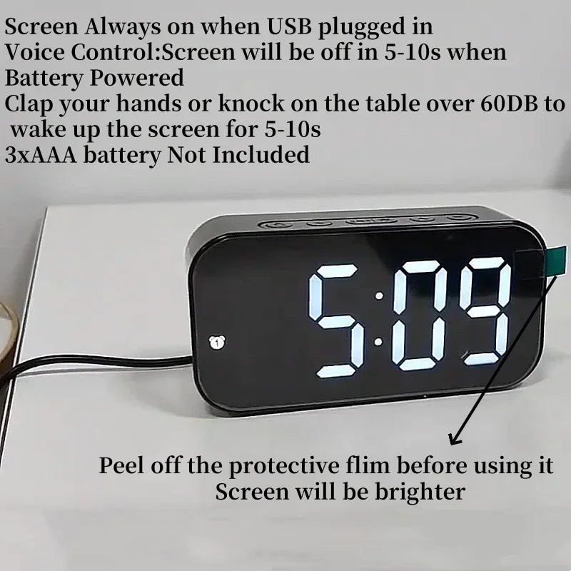 Voice Control Digital Alarm Clock