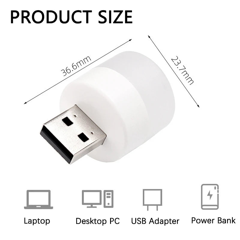USB Plug Lamp Night Light