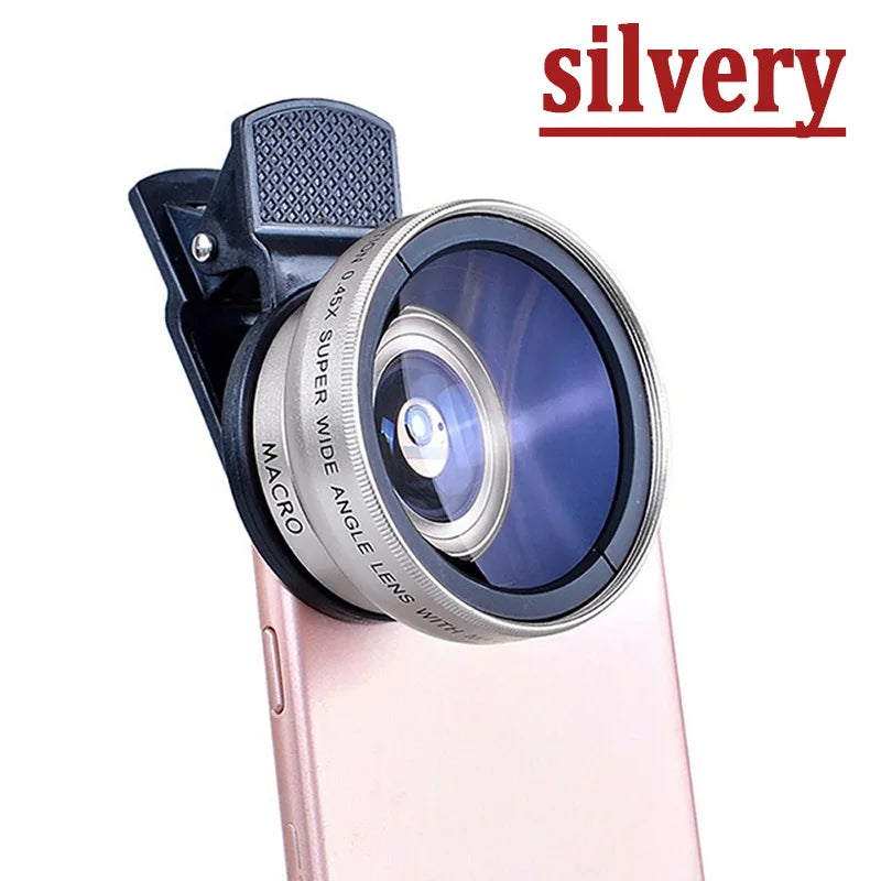2 IN 1 Lens Universal Clip 37mm Mobile Phone Lens