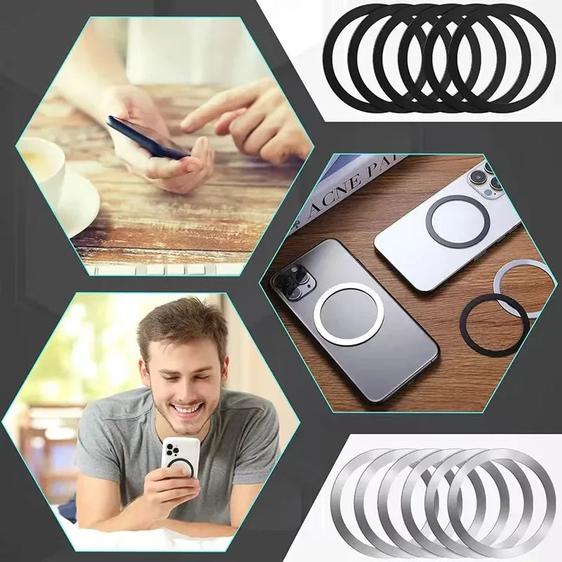 5/10pcs for Magsafe Magnetic Plate Ring Universal Metal Sticker