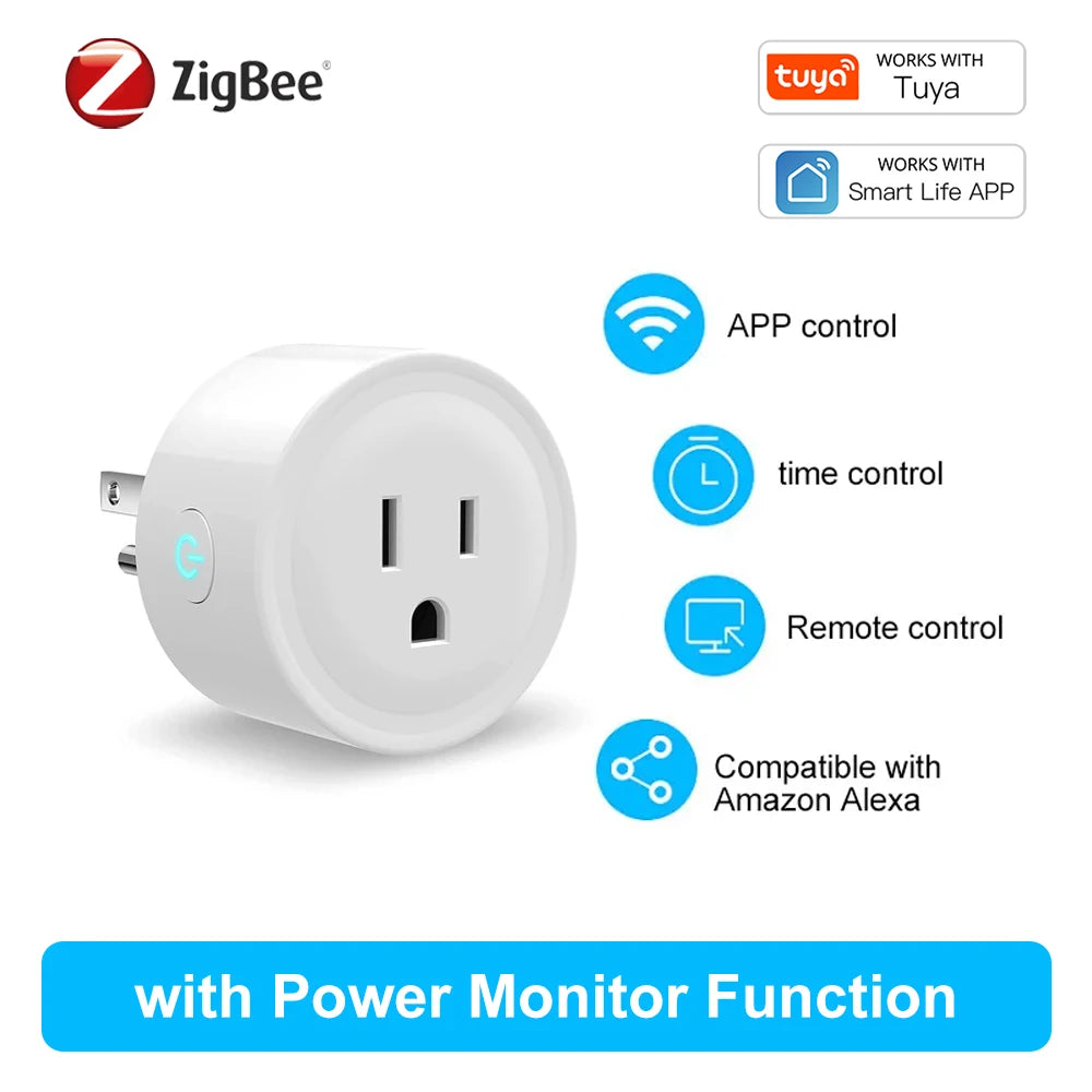 Tuya 16A Smart Plug Zigbee WiFi Socket