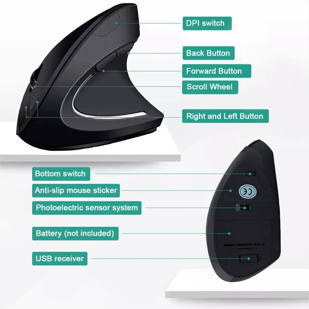 Vertical Mouse Ergonomic 2.4GHz