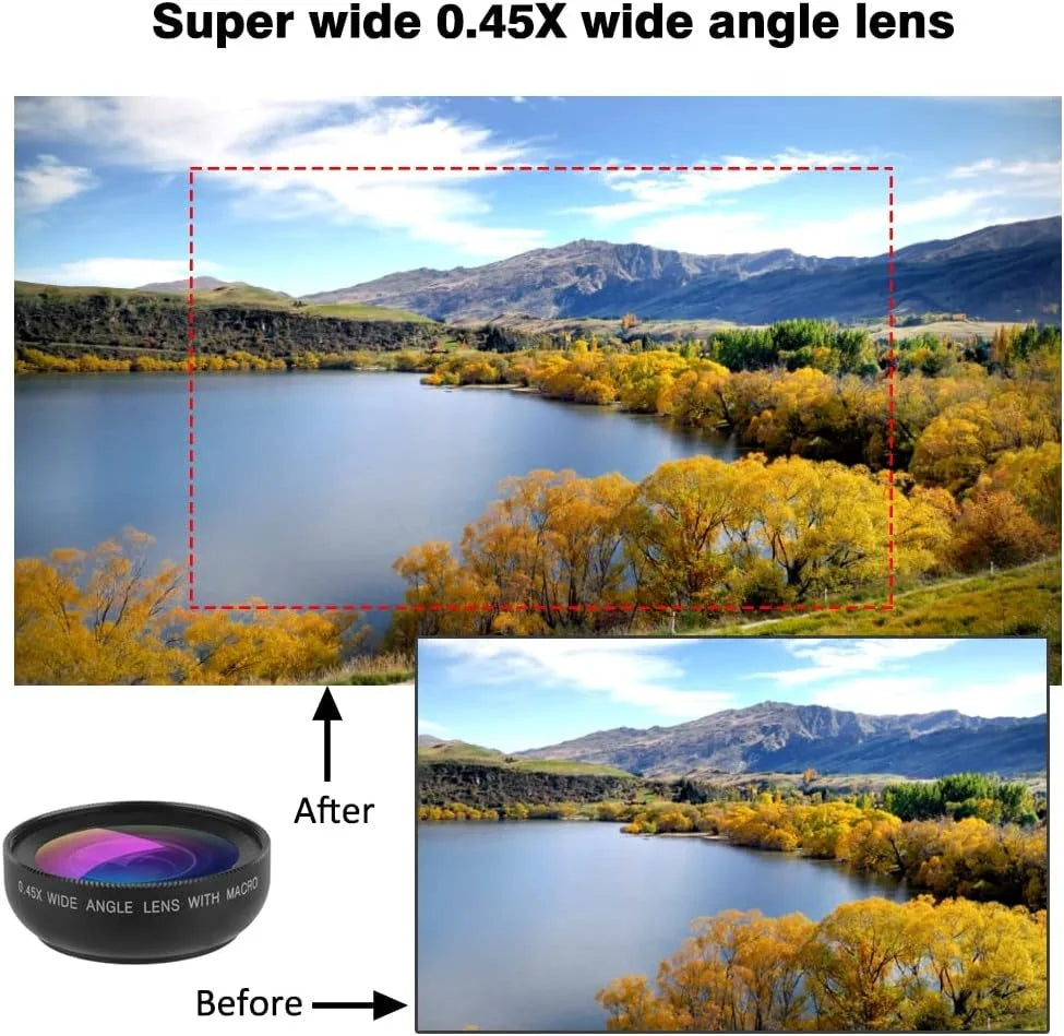 2 IN 1 Lens Universal Clip 37mm Mobile Phone Lens