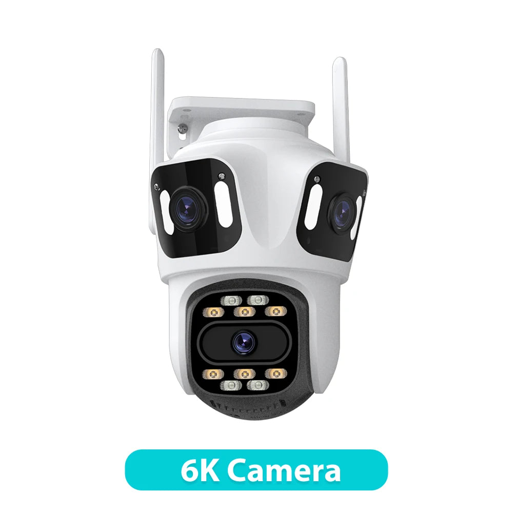 Three Lens PTZ IP Outdoor Camera