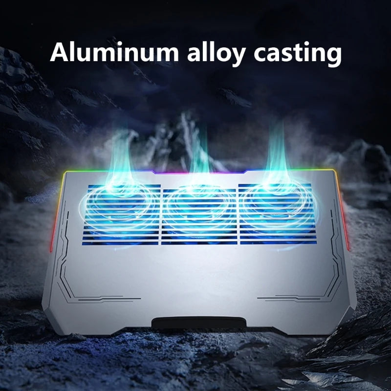 Aluminum LED Gaming Laptop Cooling Pad