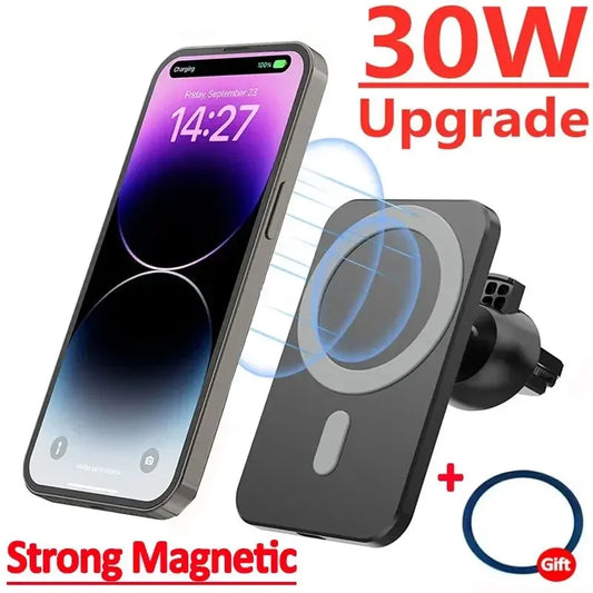 30W Magnetic Car Wireless Charger