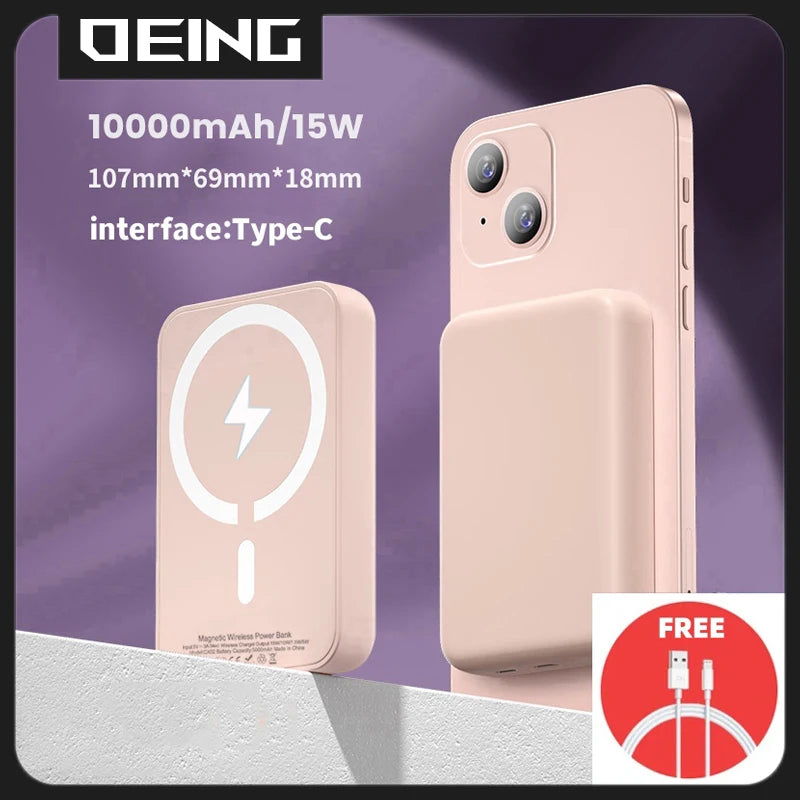 Magnetic Powerbank Wireless Fast Charger for Apple