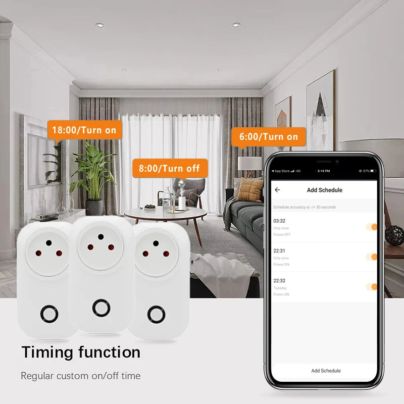 Tuya Smart Socket IsraeL Plug 16A