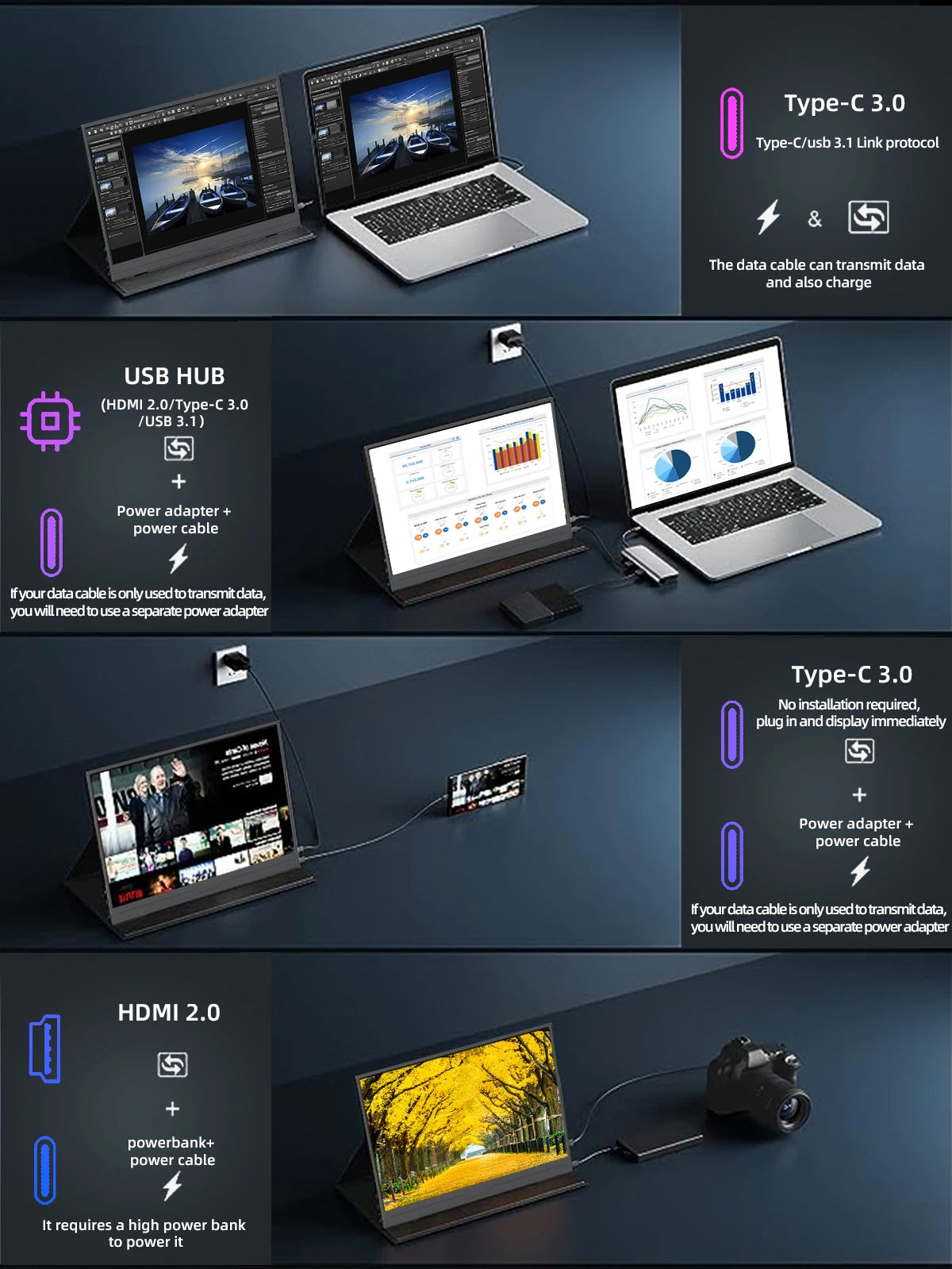 ZSUS 14-inch 2K Portable Monitor