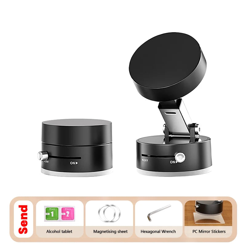 Mini Vacuum Magnetic Suction Cup Holder