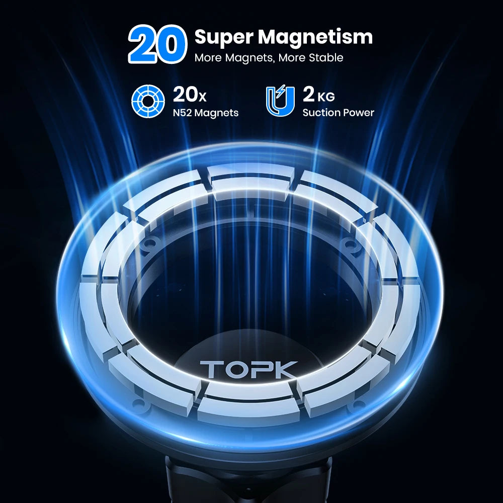 TOPK for Magsafe Car Mount,Magnetic Phone Holder