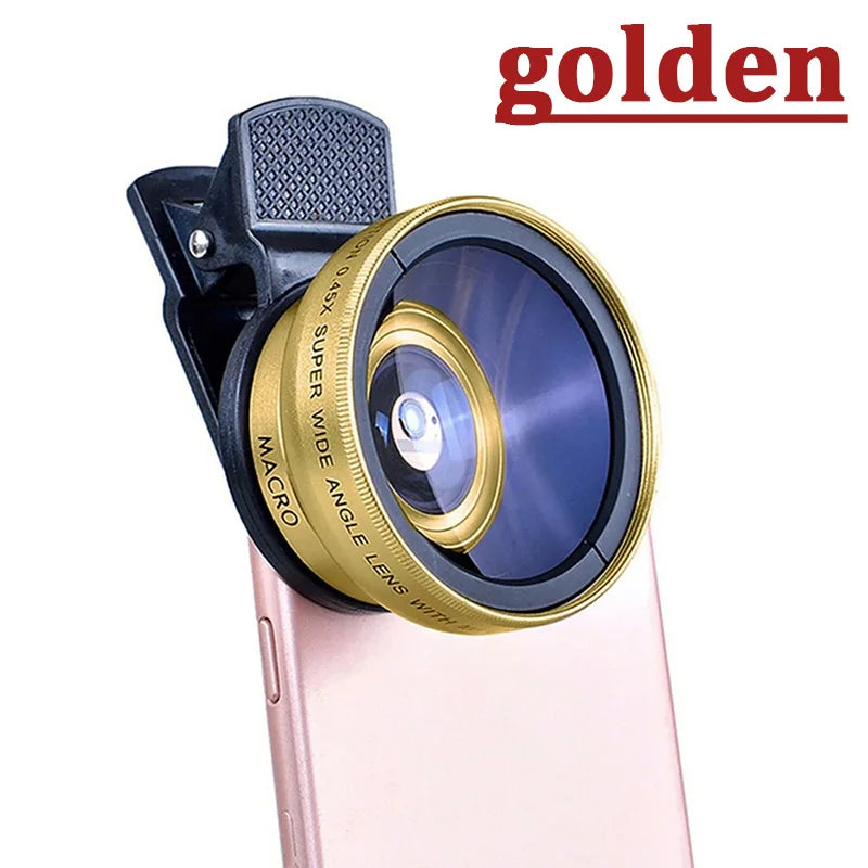 2 IN 1 Lens Universal Clip 37mm Mobile Phone Lens