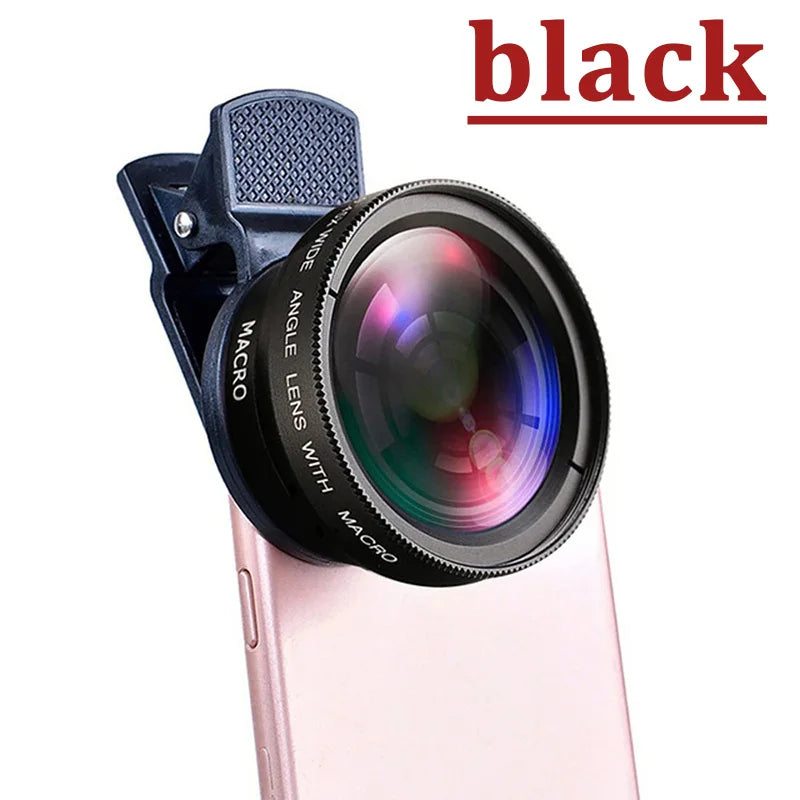 2 IN 1 Lens Universal Clip 37mm Mobile Phone Lens