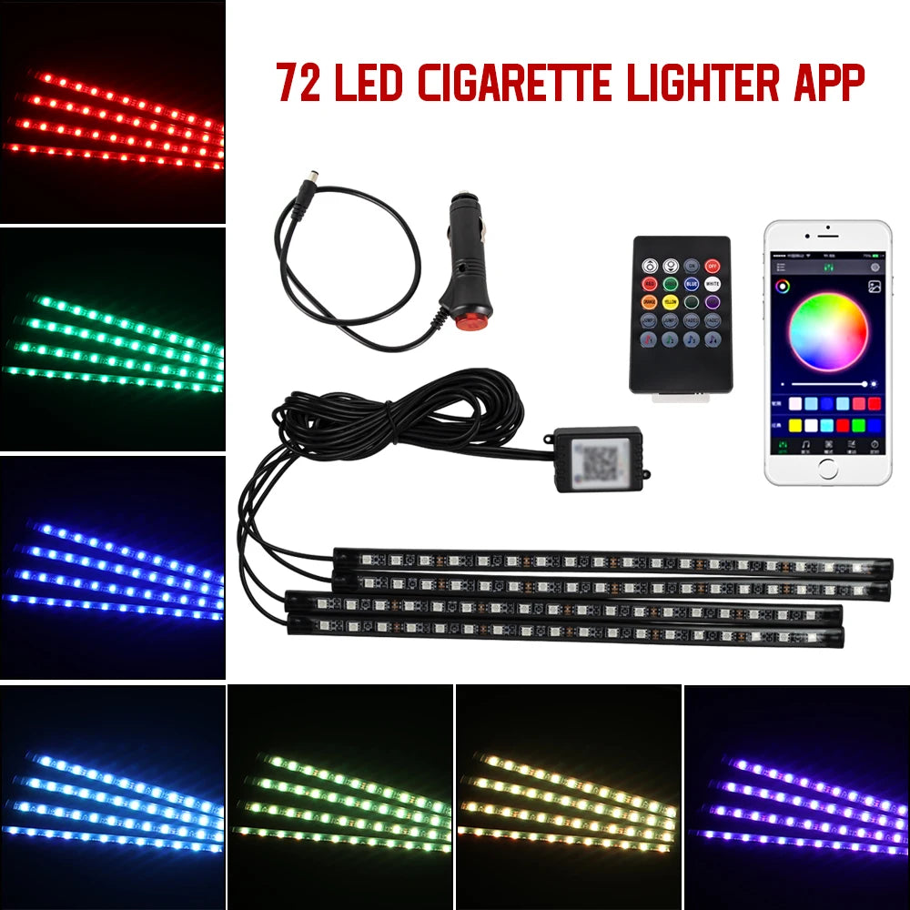 Neon 36 48 72 LED Car