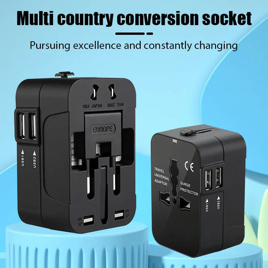 Global Universal Conversion Travel Plug USB Sockets