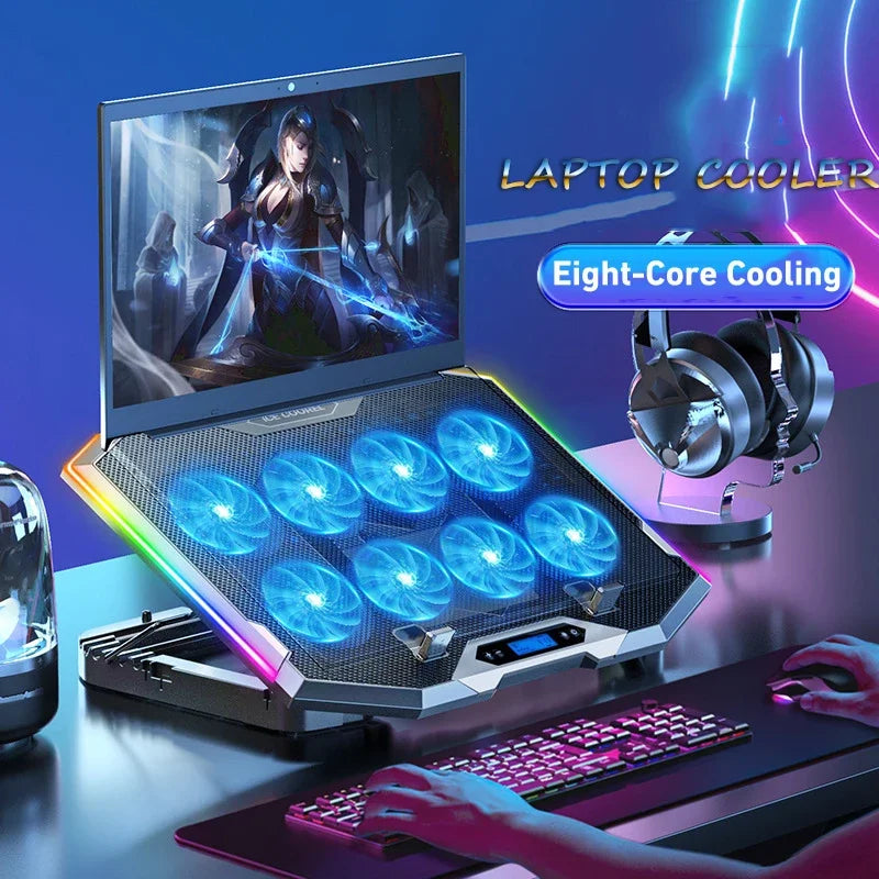 Laptop Cooler Gaming RGB 12-18 Inch