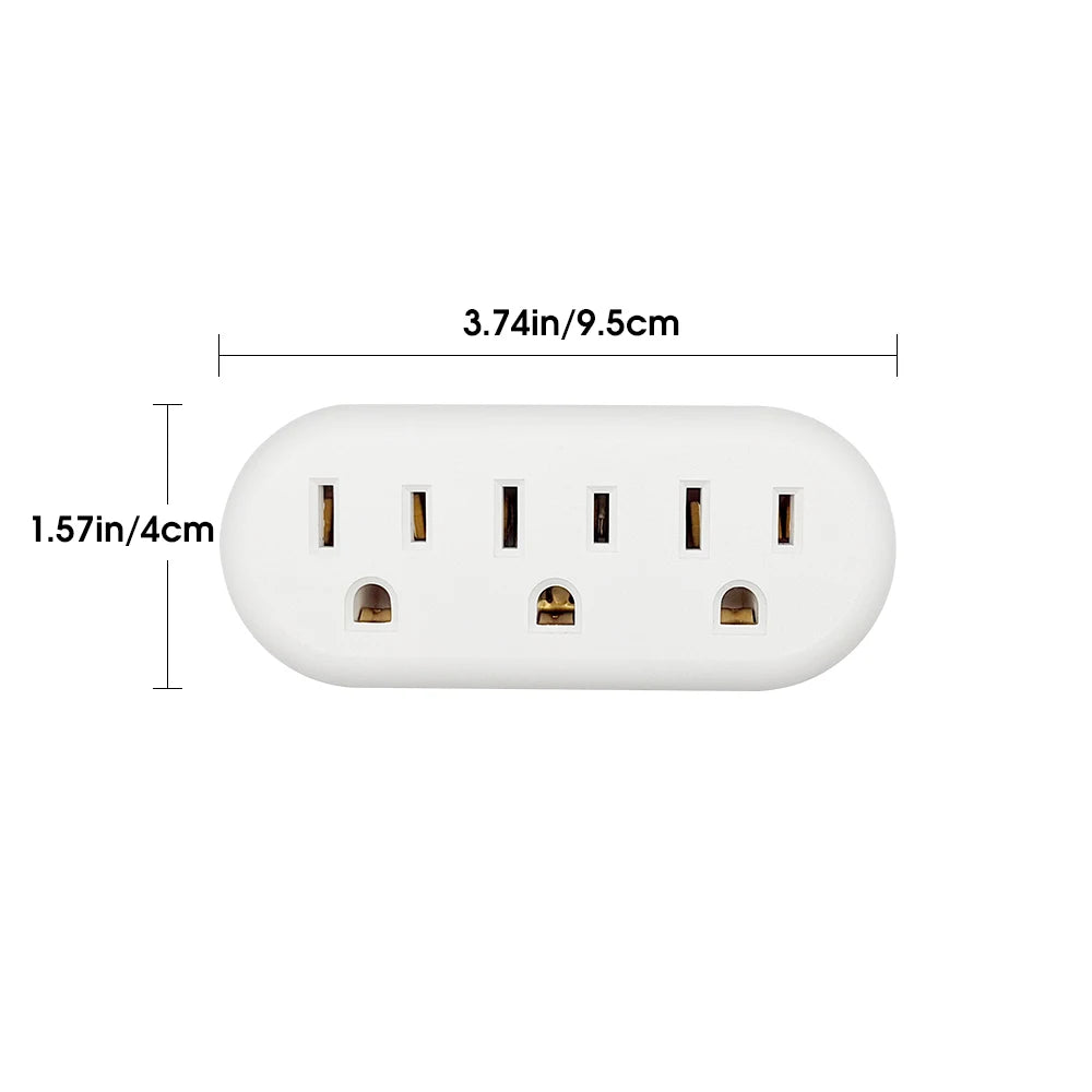 3-Outlet Wall Tap Adapter