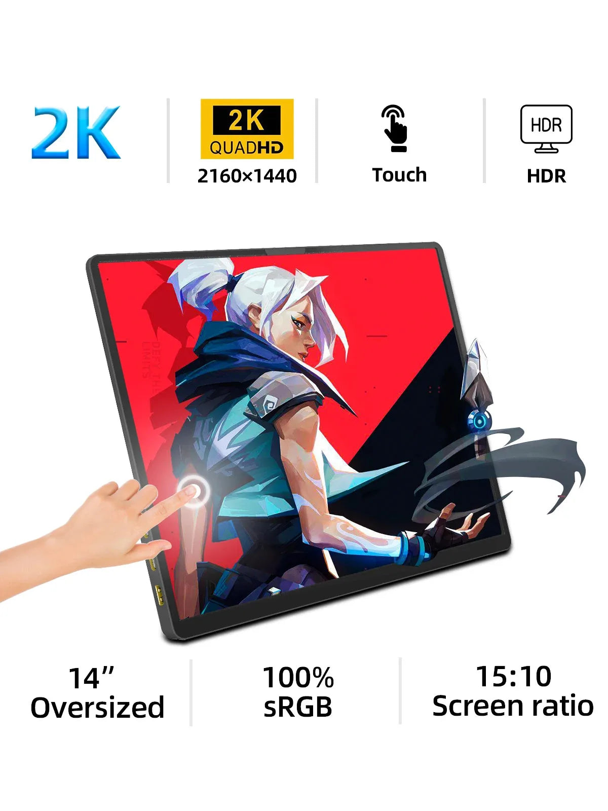 ZSUS 14-inch 2K Portable Monitor