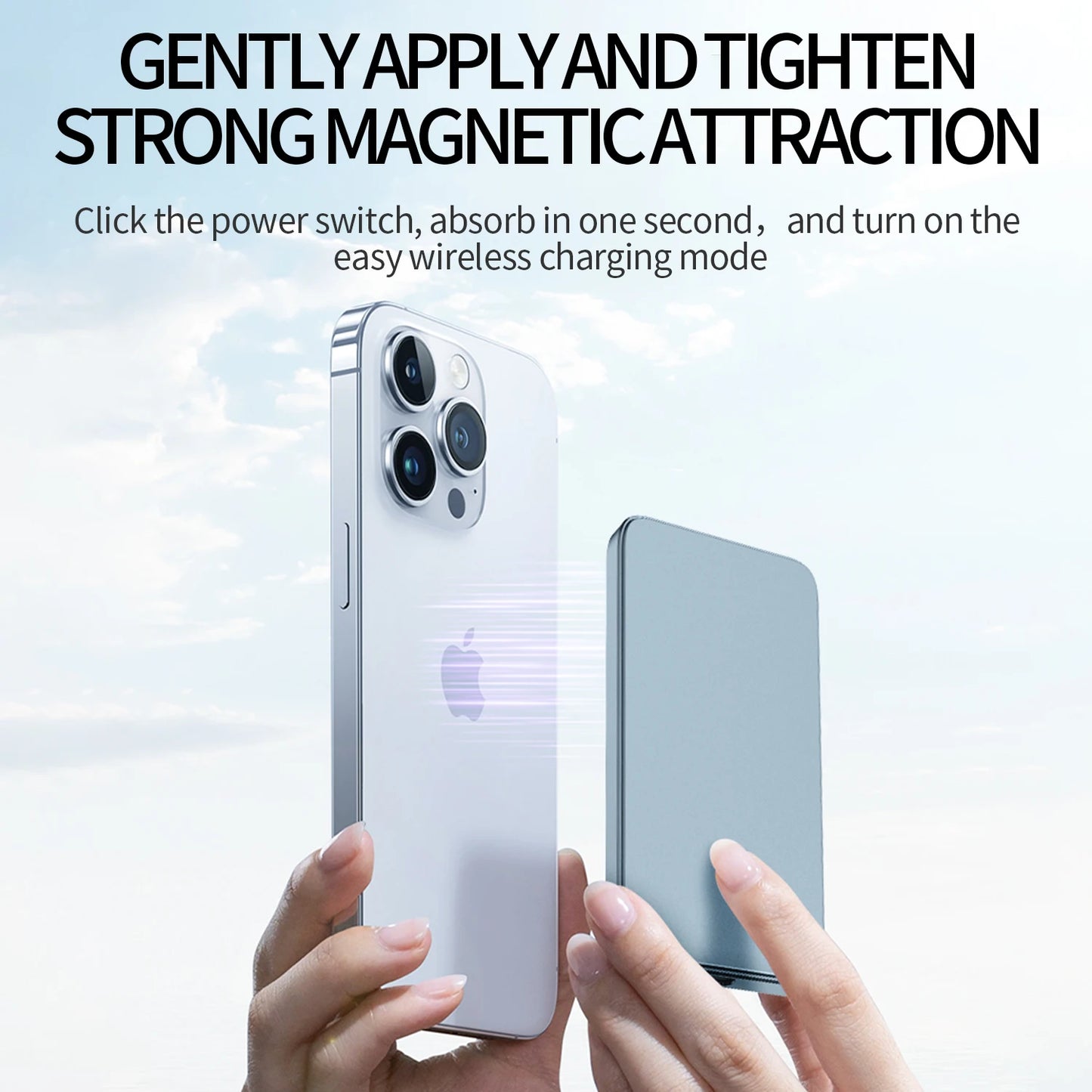 New Ultra thin Alloy Magnetic Power Bank