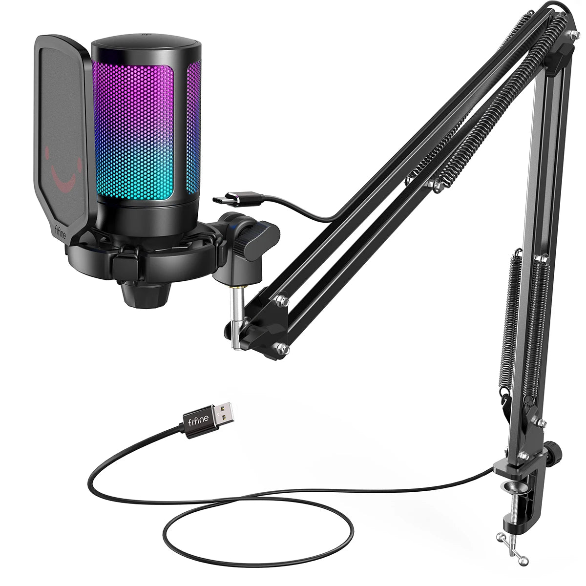 FIFINE USB Gaming Microphone Kit