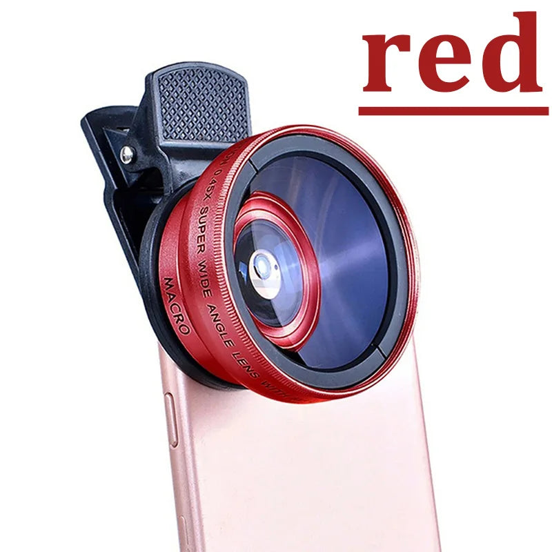 2 IN 1 Lens Universal Clip 37mm Mobile Phone Lens