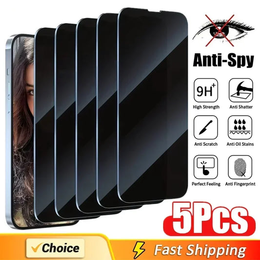 5Pcs Full Cover Privacy Screen Protector