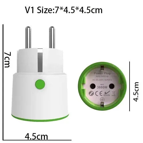 Tuya Smart Zigbee Plug Socket 3680W 16A