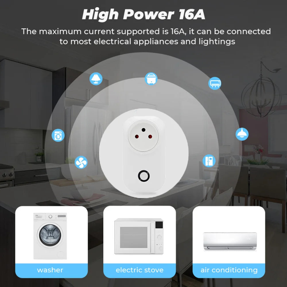 Tuya Smart Socket IsraeL Plug 16A