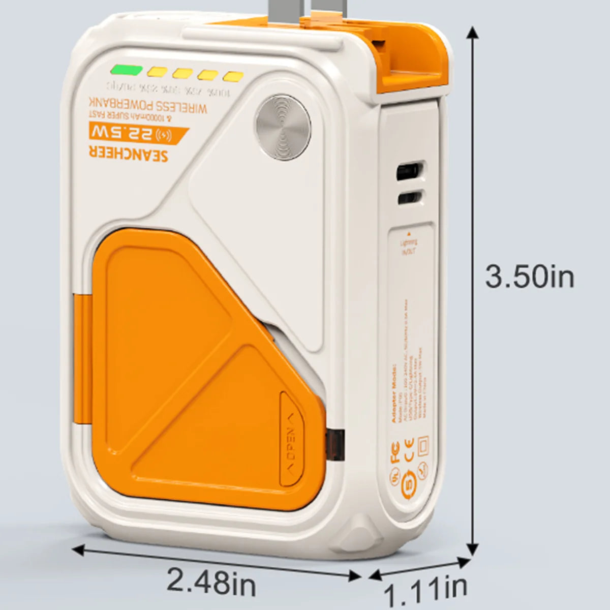 Multifunctional magnetic power bank adsorption for wireless charging