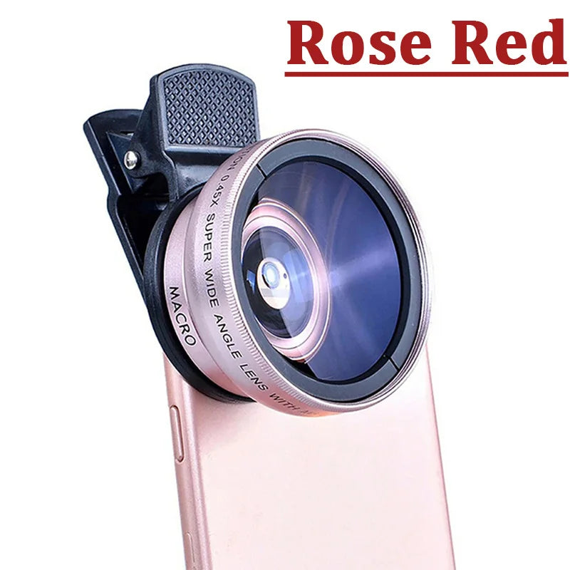 2 IN 1 Lens Universal Clip 37mm Mobile Phone Lens