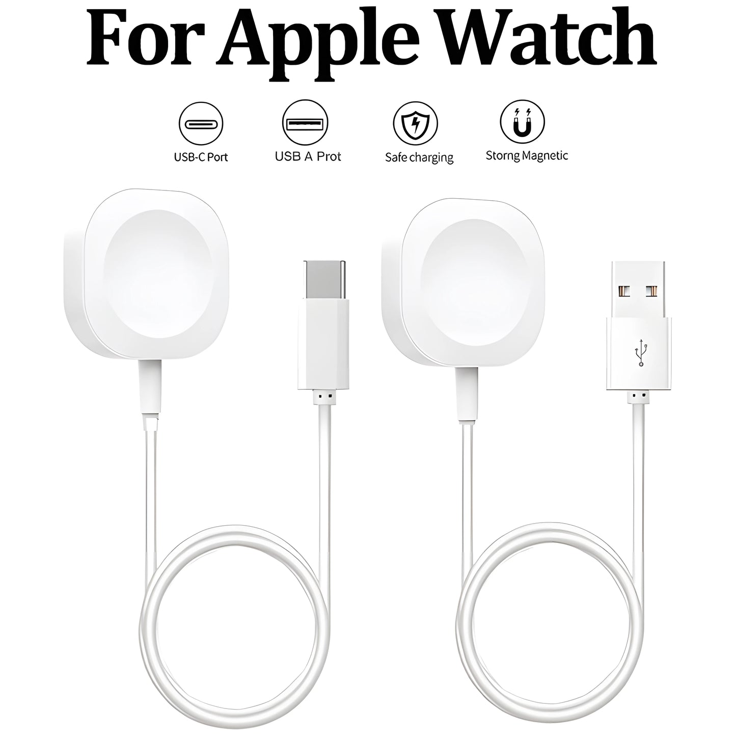 2024 Apple Watch Magnetic Wireless USB A Fast Charger for Apple Watch