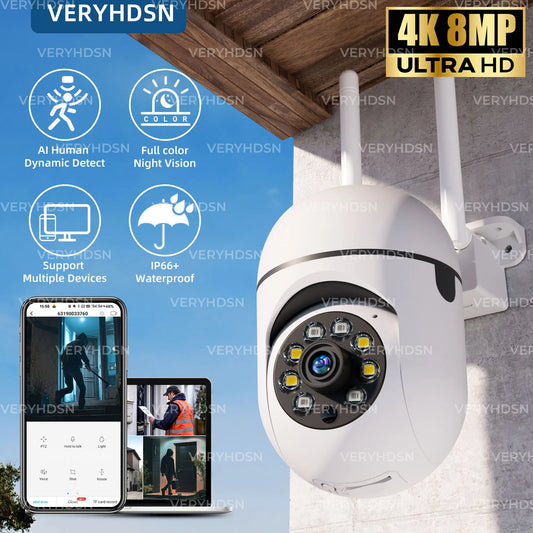 8MP Wireless Security Surveillance PTZ Camera