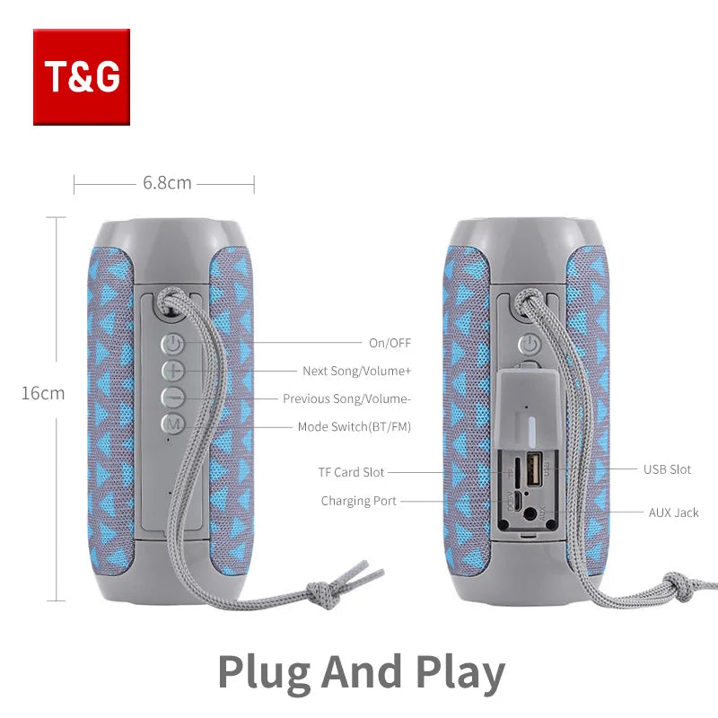 Bluetooth Speaker T&G TG117