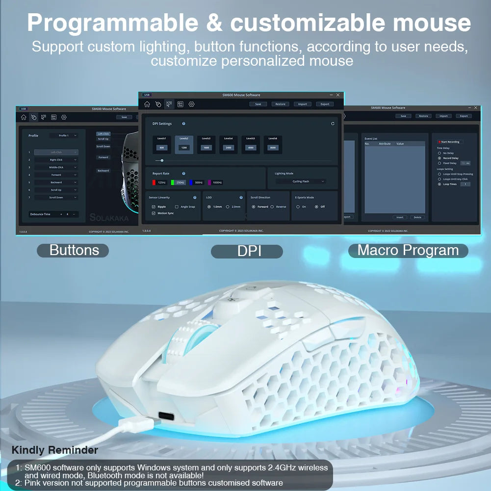 SOLAKAKA Wireless Gaming E-sports Mouse