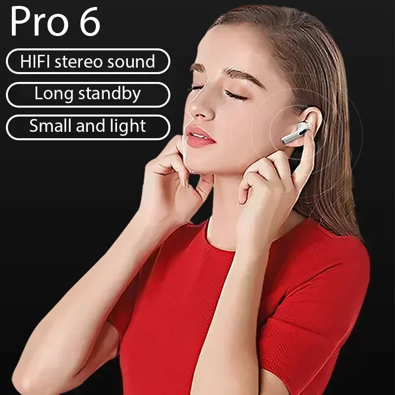 Pro 6 TWS Bluetooth Earphones
