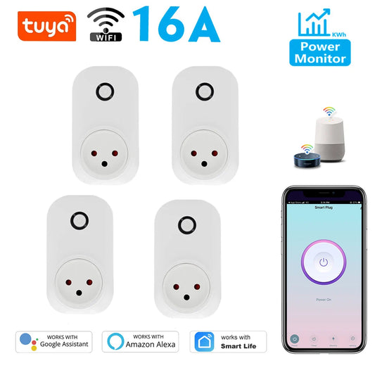 Tuya Smart Socket IsraeL Plug 16A